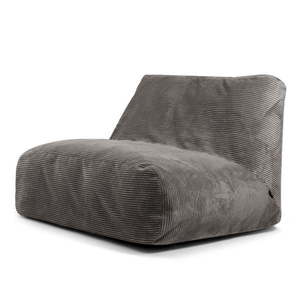 Tmavosivý menčestrový sedací vak Sofa Tube – SLOWDOWN vyobraziť
