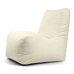 Krémový sedací vak z textílie buklé Seat Lounge – SLOWDOWN vyobraziť