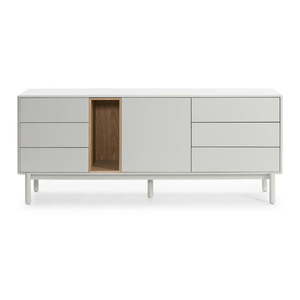Krémovobiela komoda 180x76x40 cm Corvo – Teulat vyobraziť