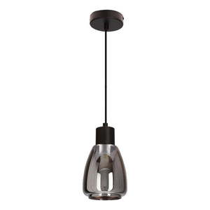 Čierne závesné svietidlo so skleneným tienidlom ø 12 cm Moldo – Candellux Lighting vyobraziť