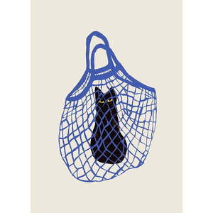 Plagát 30x40 cm The Cat’s In The Bag – The Poster Club vyobraziť