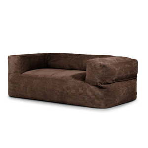 Tmavohnedý menčestrový sedací vak Sofa MooG – SLOWDOWN vyobraziť