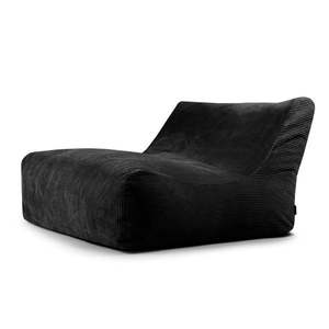 Čierny menčestrový sedací vak Sofa Lounge – SLOWDOWN vyobraziť