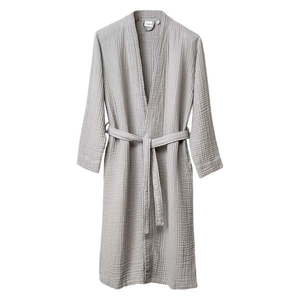 Sivý mušelínový župan veľkosť L/XL Kimono – Foutastic vyobraziť
