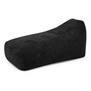 Čierny menčestrový sedací vak Snug Long 140 – SLOWDOWN vyobraziť