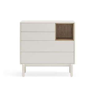 Krémovobiela komoda 90x90x40 cm Corvo – Teulat vyobraziť