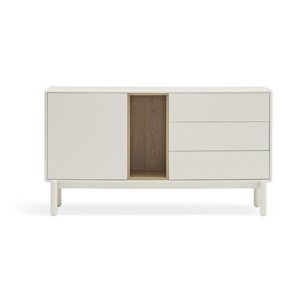 Krémovobiela komoda 140x76x40 cm Corvo – Teulat vyobraziť