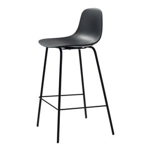 Čierna plastová barová stolička (výška sedadla 67, 5 cm) Whitby – Unique Furniture vyobraziť