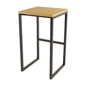 Čierna/v prírodnej farbe barová stolička v dekore duba Frame – Woodman vyobraziť
