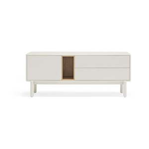 Krémovobiely TV stolík 140x56x40 cm Corvo – Teulat vyobraziť