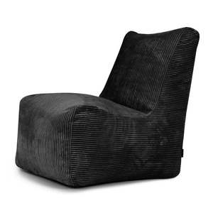 Čierny menčestrový sedací vak Seat Lounge – SLOWDOWN vyobraziť
