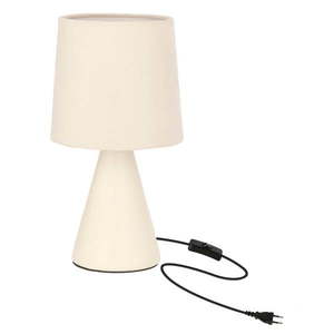 Krémovobiela stolová lampa s textilným tienidlom (výška 14, 5 cm) Satti – Candellux Lighting vyobraziť