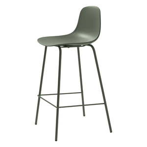 Khaki plastová barová stolička (výška sedadla 67, 5 cm) Whitby – Unique Furniture vyobraziť