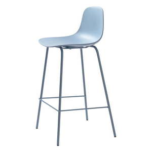 Svetlomodrá plastová barová stolička (výška sedadla 67, 5 cm) Whitby – Unique Furniture vyobraziť
