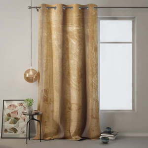 Horčicovožltý záves AmeliaHome Velvet, 140 x 270 cm vyobraziť