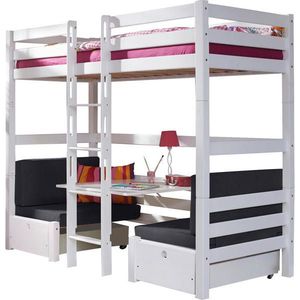 Carryhome POSCHODOVÁ POSTEĽ, 90/200 cm čierna, biela vyobraziť