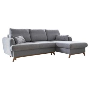 MID.YOU ROHOVÁ SEDACIA SÚPRAVA, textil, svetlosivá vyobraziť