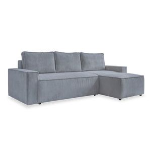MID.YOU ROHOVÁ SEDACIA SÚPRAVA, textil, svetlosivá vyobraziť
