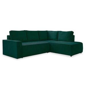 MID.YOU ROHOVÁ SEDACIA SÚPRAVA, textil, tmavozelená vyobraziť