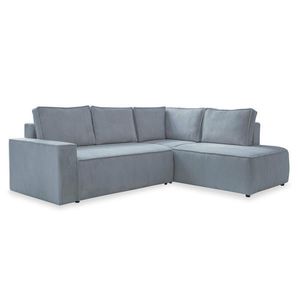 MID.YOU ROHOVÁ SEDACIA SÚPRAVA, textil, svetlosivá vyobraziť