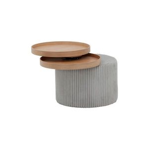Livetastic PRÍRUČNÝ STOLÍK, svetlosivá, textil, 50/50/45 cm vyobraziť