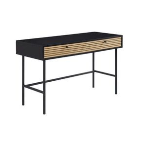 Livetastic PÍSACÍ STÔL, čierna, farba duba, 120/50/75 cm vyobraziť