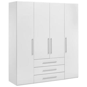 Carryhome ŠATNÍKOVÁ SKRIŇA, biela, biela s vysokým leskom, 196/219/59 cm vyobraziť