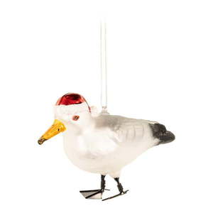 Sklenená ručne vyrobená vianočná ozdoba 7, 5 cm Seagull – Sass & Belle vyobraziť