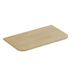 ArtCom Doska pod umývadlo OVALIA | dub cremona Typ: Doska 80 cm / 89-80 vyobraziť