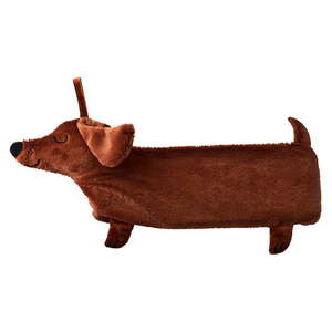Hnedý termofor z mikroplyšu 850 ml Dachshund – Sass & Belle vyobraziť