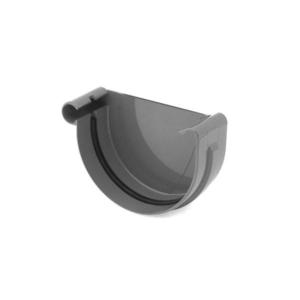 Čelo pre odkvapový žľab Ø 125 mm plastové ľavé grafit vyobraziť