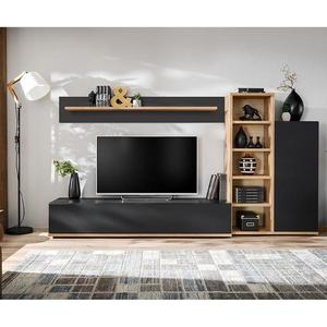Obývacia stena Silk 3 Rzs Sk3 Dub Ribbeck/Čierna vyobraziť