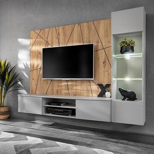 Obývacia stena Xari Pgas Xr G Perla Gray/Artisan vyobraziť