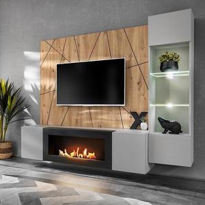 Obývacia stena Xari Pgas Xr G-K Perla Gray/Artisan vyobraziť