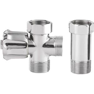 AQUALINE - Pračkový ventil před nástěnnou baterii se zpět. ventilem 3/4"x3/4", chrom 5315 vyobraziť