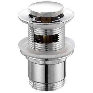 AQUALINE - Umyvadlová výpust 5/4“, click-clack, malá zátka, 30-45, chrom TF8001 vyobraziť