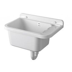AQUALINE - Závěsná výlevka s odkládací plochou 50x34cm, plast, bílá PI5050 vyobraziť