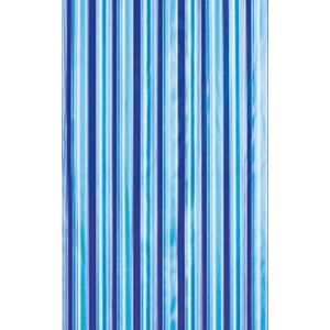 AQUALINE - Sprchový závěs 180x180cm, vinyl, modrá, pruhy ZV011 vyobraziť