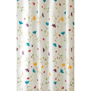 AQUALINE - Sprchový závěs 180x200cm, polyester, květovaný ZP007 vyobraziť
