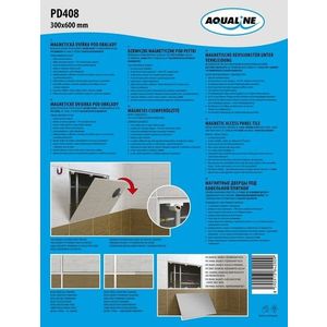 AQUALINE - Magnetická dvířka pod obklady 300x600 PD408 vyobraziť