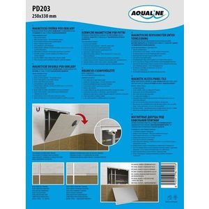 AQUALINE - Magnetická dvířka pod obklady 250x330 PD203 vyobraziť