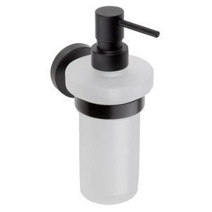 SAPHO - X-ROUND BLACK dávkovač mýdla 230ml, mléčné sklo, černá mat XR101B vyobraziť