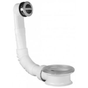 Omp Tea - Umyvadlový přepad s odpadním mezikusem, mřížka ABS/chrom 247.304.0 vyobraziť