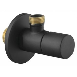 SAPHO - Rohový ventil kulatý, 1/2"x3/8", černá mat SL015 vyobraziť