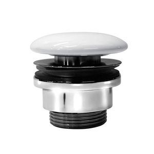 GSI umyvadlová výpust 5/4“, neuzavíratelná, keramická zátka, 5-65, bílá ExtraGlaze PVC11 vyobraziť
