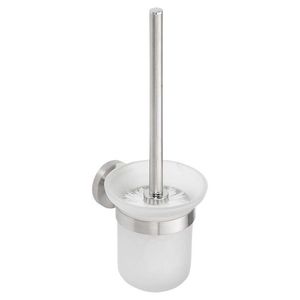 SAPHO - X-STEEL WC štětka závěsná, mléčné sklo, nerez mat XS301 vyobraziť