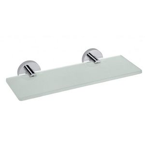 SAPHO - X-ROUND E skleněná polička 300x130, mléčné sklo, chrom XR601 vyobraziť