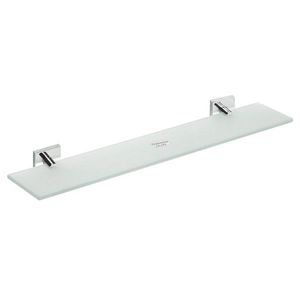 SAPHO - X-SQUARE polička skleněná 600x55x130, mléčné sklo, chrom XQ603 vyobraziť