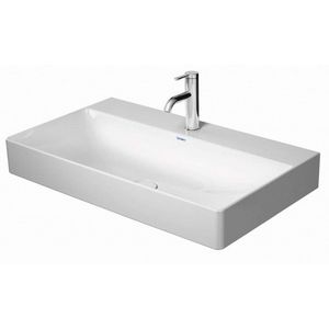 DURAVIT - DuraSquare Umývadlo, 80x47 cm, bez prepadu, s otvorom na batériu, DuraCeram, biela 2353800041 vyobraziť