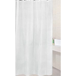 AQUALINE - Sprchový závěs 180x200cm, polyester, bílá ZP001 vyobraziť
